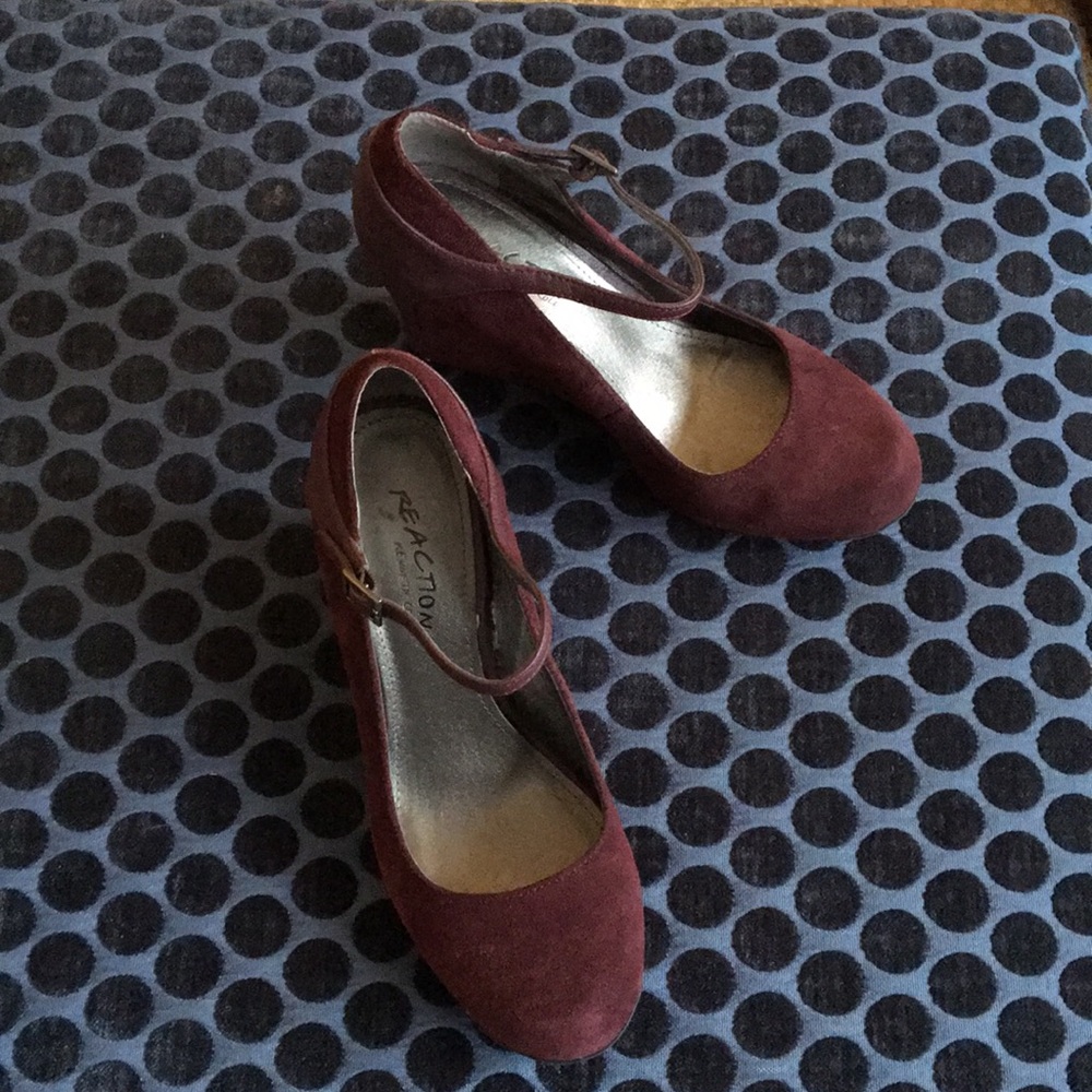 Kenneth Cole Reaction Suede & Leather Wedges